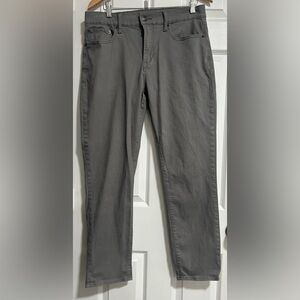 Lucky Brand Men's 412 Athletic Slim Satin Stretch Pants Jeans  Grey Size 34x30